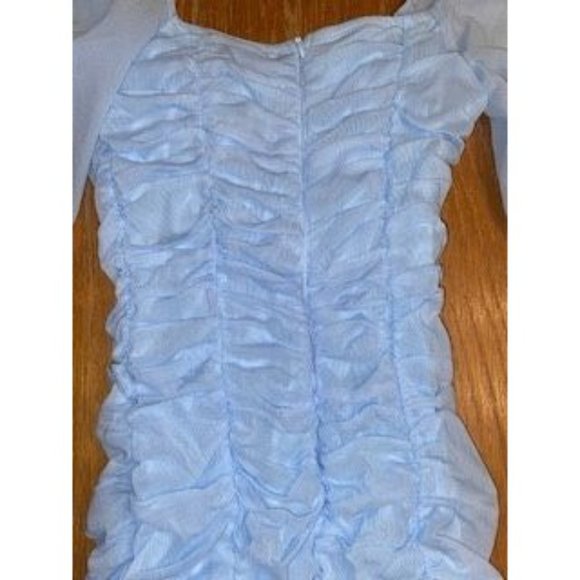 Hello Molly Blue Ruched Bodycon Mini Dress-2 - Picture 6 of 6
